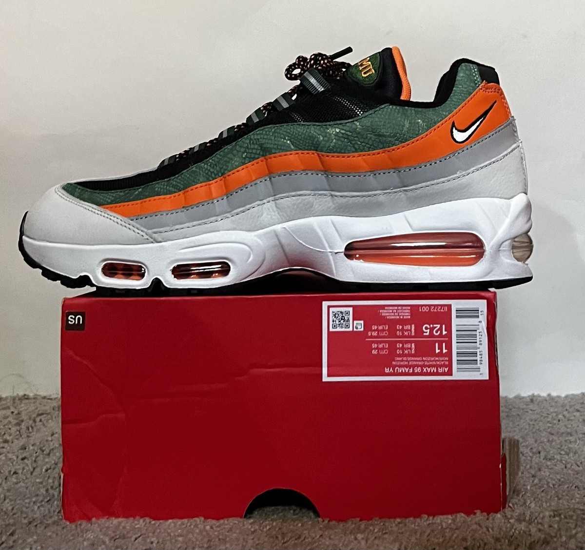 ナイキ〜エアマックス95 Size 11M- Nike Air Max 95 Yardrunners FAMU II7272-001 | eBay