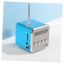 Mini Wireless Portabletooth FM Radio Speaker MP3 Player  FM Radio, TF  U Blue