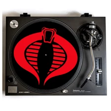 GI JOE Turntable Slipmat for Vinyl Records 12” DJ Slip Mat record vinyls cobra
