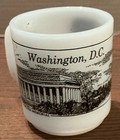 VTG G.E.M. Washington D.C. Souvenir Ceramic Coffee Mug Lincoln Memorial Printed — photo 1