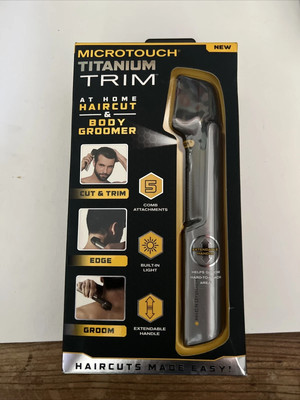 Micro Touch Titanium Trim Hair Cutting Body Shaver and Groomer