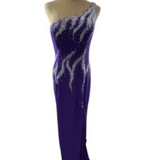 "KISS KISS FORMAL" ABBEY PAIGE Prom Dress One Arm Y2K Fairy SZ 12 FINAL SALE!!