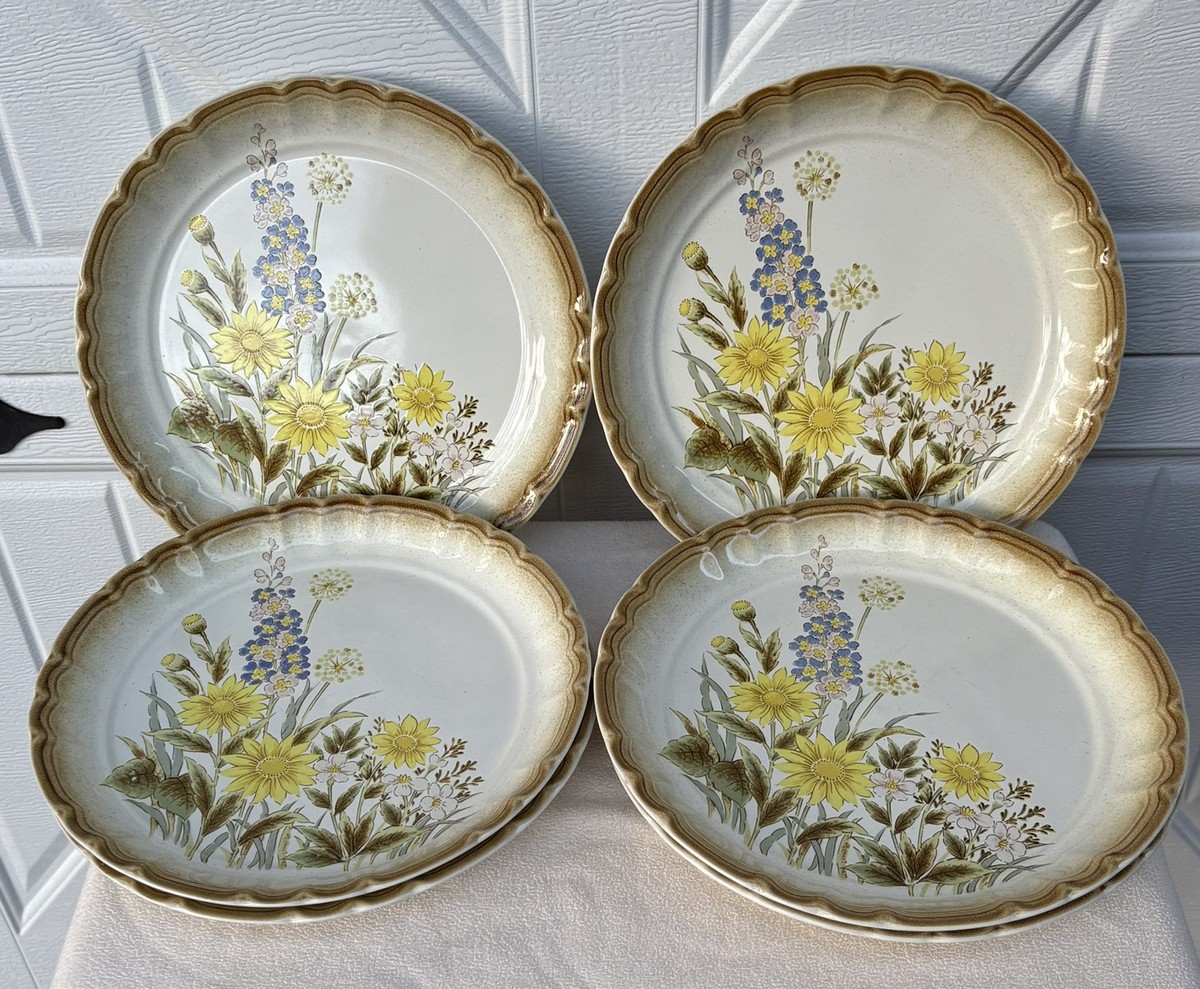 Set of Vintage 1970 Manor House Garden Floral Mikasa Dinner