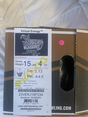15lb Storm Virtual Energy Blackout PRO CG NIB