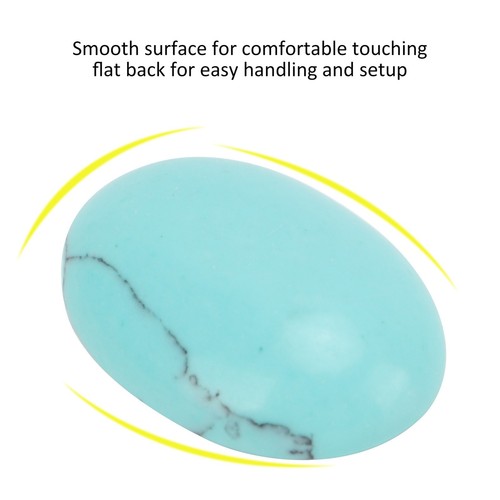 20PCS Natural Oval Flat Back Cabochons 18x13mm Egg Shaped Turquoise For Jewe L2S - Picture 10 of 23