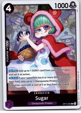 Sugar OP14-063 Rare The Azure Sea's Seven One Piece Foil Near Mint