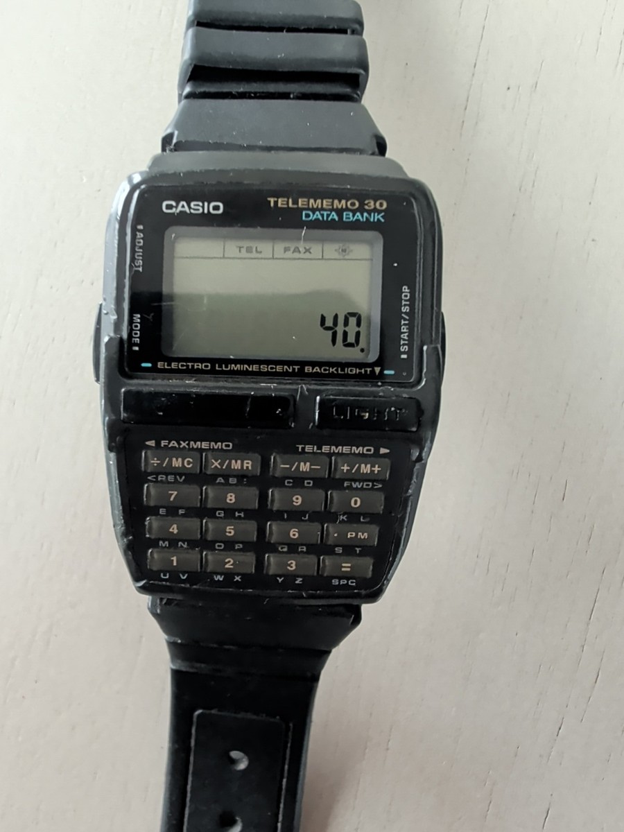 Casio Telememo 30 Data Bank DBC-30 Calculator 1253 Digital Vintage