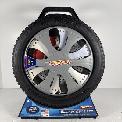 2008 Mattel Hot Wheels Spinner Car Case | Spinning Tire Holds 72 Cars!
