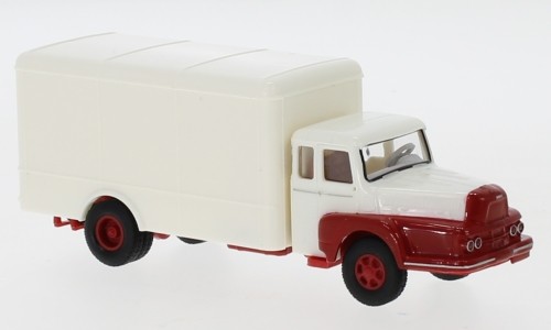 Brekina 85513 - 1/87 Unic ZU 122 Box, White/Red, 1957 - New