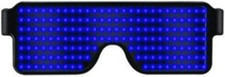 Led Glow Glasses, Light up Rave Glasses Glow in Dark Flashing Sunglasses Eyewear