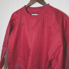 Easton Red InMotion Fit Athletic Windbreaker Pullover Jacket Youth L/XL