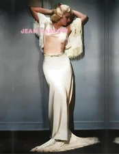 JEAN HARLOW #183 COLORIZED PHOTO 11 X 8.5 SHIPS FREE