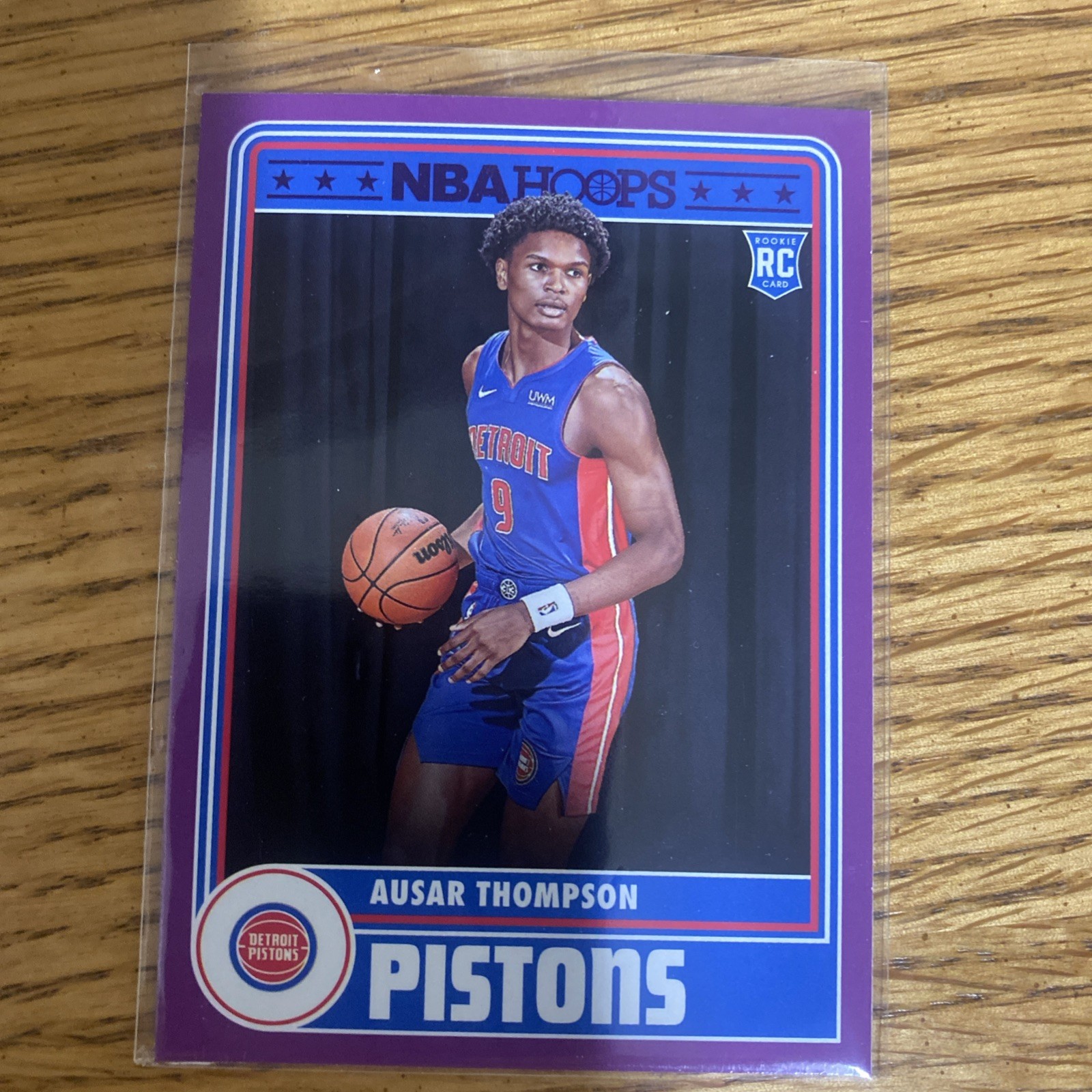 2023-24 Panini NBA Hoops - Hoops Purple #293 Ausar Thompson (RC)