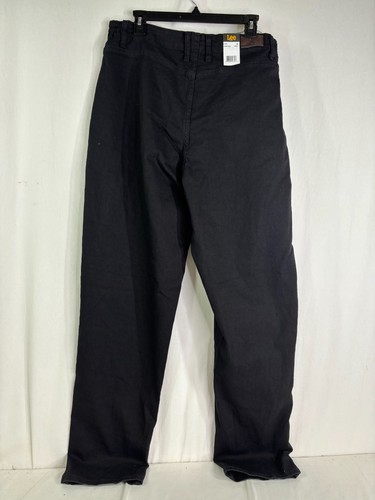 Lee Relaxed Fit At The Waist Tapered Leg Pants Black Solid Size 18 Long NWT New - Picture 3 of 4