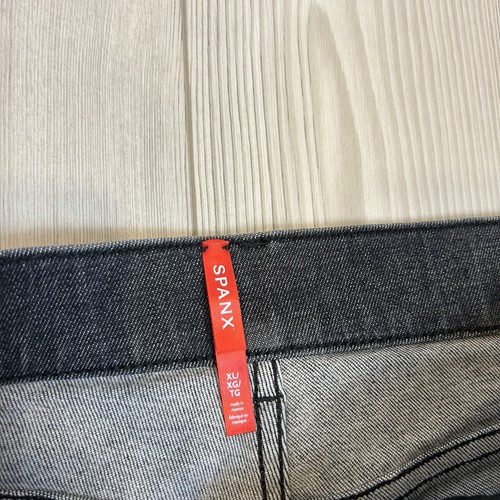 Spanx Shape EveryWear XL Wide Leg Stretch Jeans Raw Indigo High Rise $148 - Picture 4 of 9