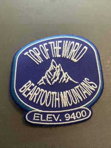 Top Of The World BEARTOOTH MOUNTAINS Elev 9400 Iron On Patch