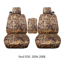 Fits 04-08 Ford F150 Truck Seat Covers Bucket Seats With Console And Headrests