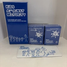 Kids Against Maturity Card Game With Two Sealed Expansions And A Magnet