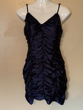 Urban Outfitters Blue Ruched Bodycon Mini Dress Size M