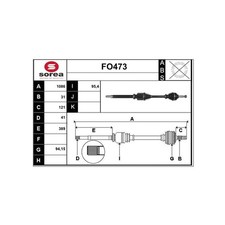Cardan Ford TOURNEO