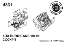 1/48 Mini Craft #4831 Hurricane IIC Cockpit Set For Arma