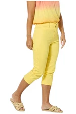 DG2 Women's Effortless Stretch Denim Tri-Fit Capri Daisy