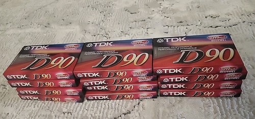 12 PACK -TDK D90 High Output IECI / Typ 1 Normalna pozycja Kasety audio - Zdjęcie 3 z 3
