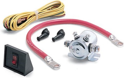 WARN 62132 Power Interrupt Kit with Battery Lead, Hardware, Solenoid, Switch and