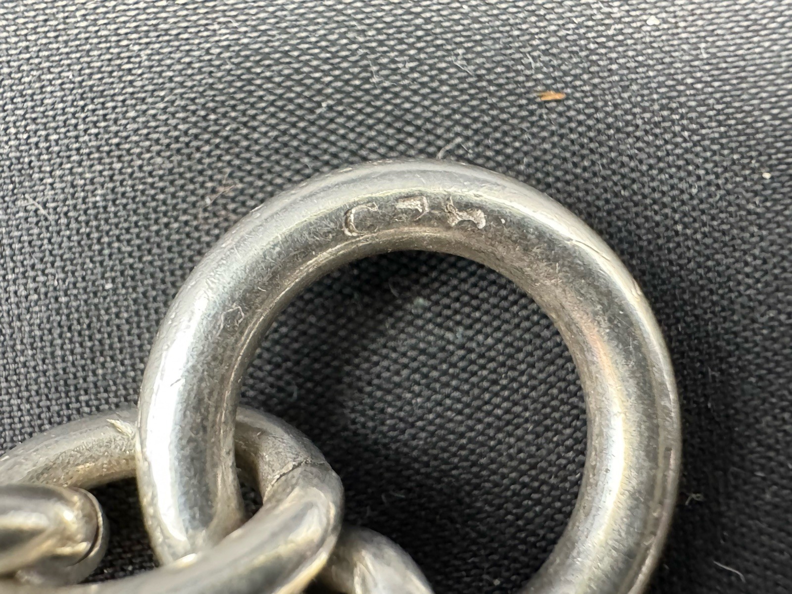 Sterling Silver Charm Link Bracelet with Heart Ch… - image 8