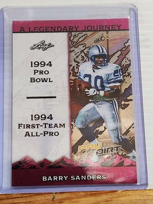 Barry Sanders 2026 Leaf Pay Dirt Football card #'d 1/25 A