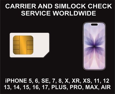 Network And Carrier Check for iPhone, All Models, Country, Simlock, Storage