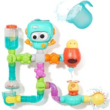 Bath Toys for Kids Ages 4-8, STEM 27 Pack  DIY Water Pipe Assembly Kit with ...