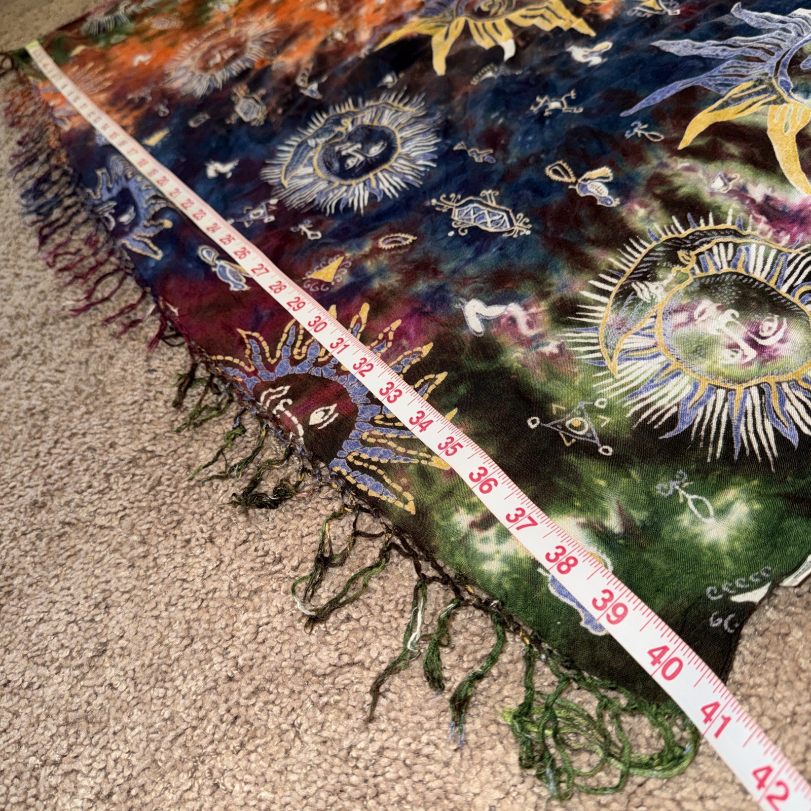 Sarong Wrap Coverup Sun Tie Dye Print Women’s 41x59 inches