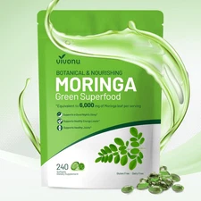 VivoNu Moringa Capsules | Pure Moringa Leaf Extracts, Energy, Skin & Gut Health