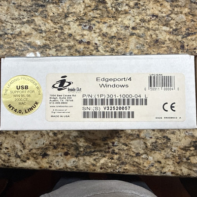 Digi Edgeport/4 301-1000-04 USB Converter, 4 RS-232 DB9 ports