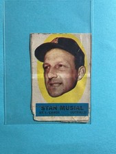 Vintage 1963 Topps - Peel-Offs Stan Musial Peeling Directions