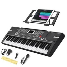 61 Key Keyboard Piano, Portable Electronic Keyboard Piano for 61key Black