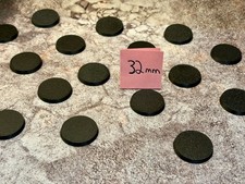 Round Bases 32mm Miniature Models Wargaming Warhammer 40K AoS Games Workshop