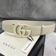 Authentic Gucci All White GG Belt, Women’s Size 2-4 (80cm)