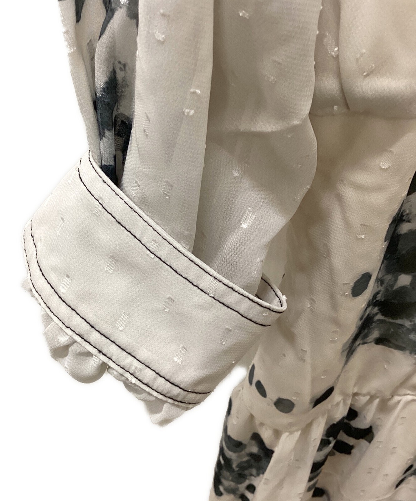 Ameri MEDI DECALCOMANIA CHIFFON/ Beige/ Size: M - image 5