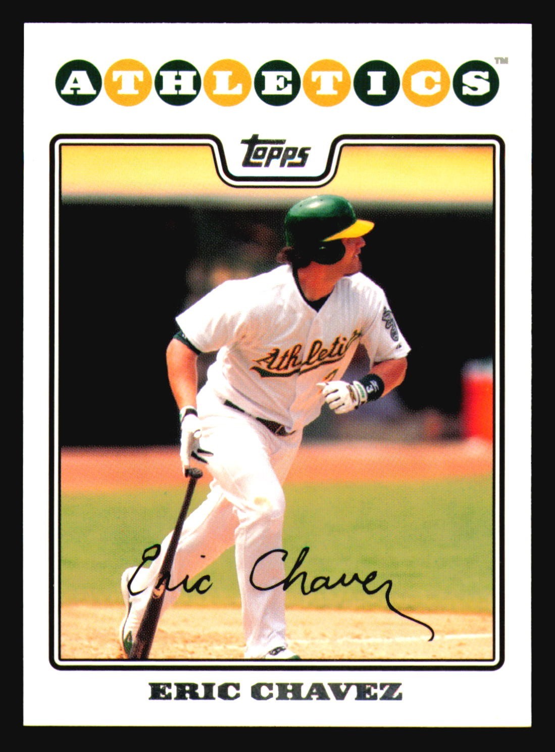 2008 Topps Eric Chavez #629 Oakland Athletics