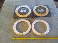 Vtg GE Cool White 8" Fluorescent Circline Lamp Lot Of 2 Made In USA