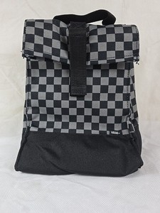 Vans Mow Insulated Canvas Lunch Sack Black & Gray Checker Nordstrom Exclusive