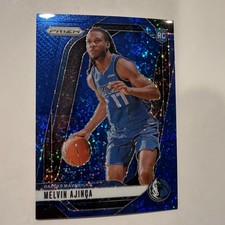 Melvin Ajinca 2024-25 Prizm Blue Sparkle Prizm Rookie RC Mavericks 79/144 E59