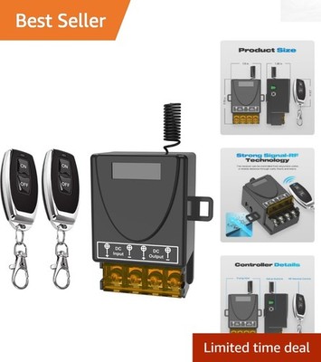 Versatile Remote Control Switch 12V/24V/48V/72V - Easy Installation & High Power