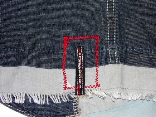 FULL CIRCLE/ DRESSY DENIM JEANS JACKET/ LIGHT BLUE/ SIZE MEDIUM, 10-12/ EX COND - Picture 4 of 4