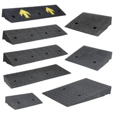 1/2pcs Heavy Duty Curb Door Ramp Wear-Resistant For Wheelchair Mobile Motorhome