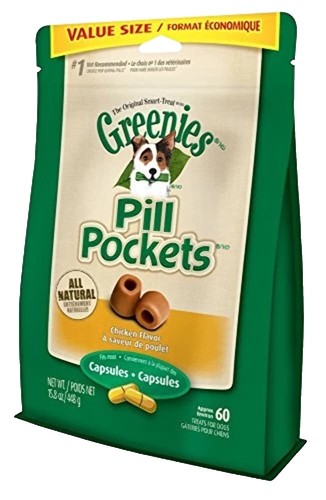 Pill Pockets Greenies Large Capsule Size Natural Soft Dog Treats