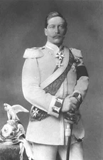 Wilhelm II LAST GERMAN EMPEROR KING PRUSSIA  ~ Old 1889 Art Print Portrait RARE