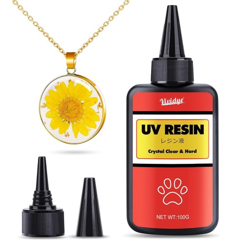 UV Resin 100g - Crystal Clear Low Odor Ultraviolet Curing Hard Type Glue...